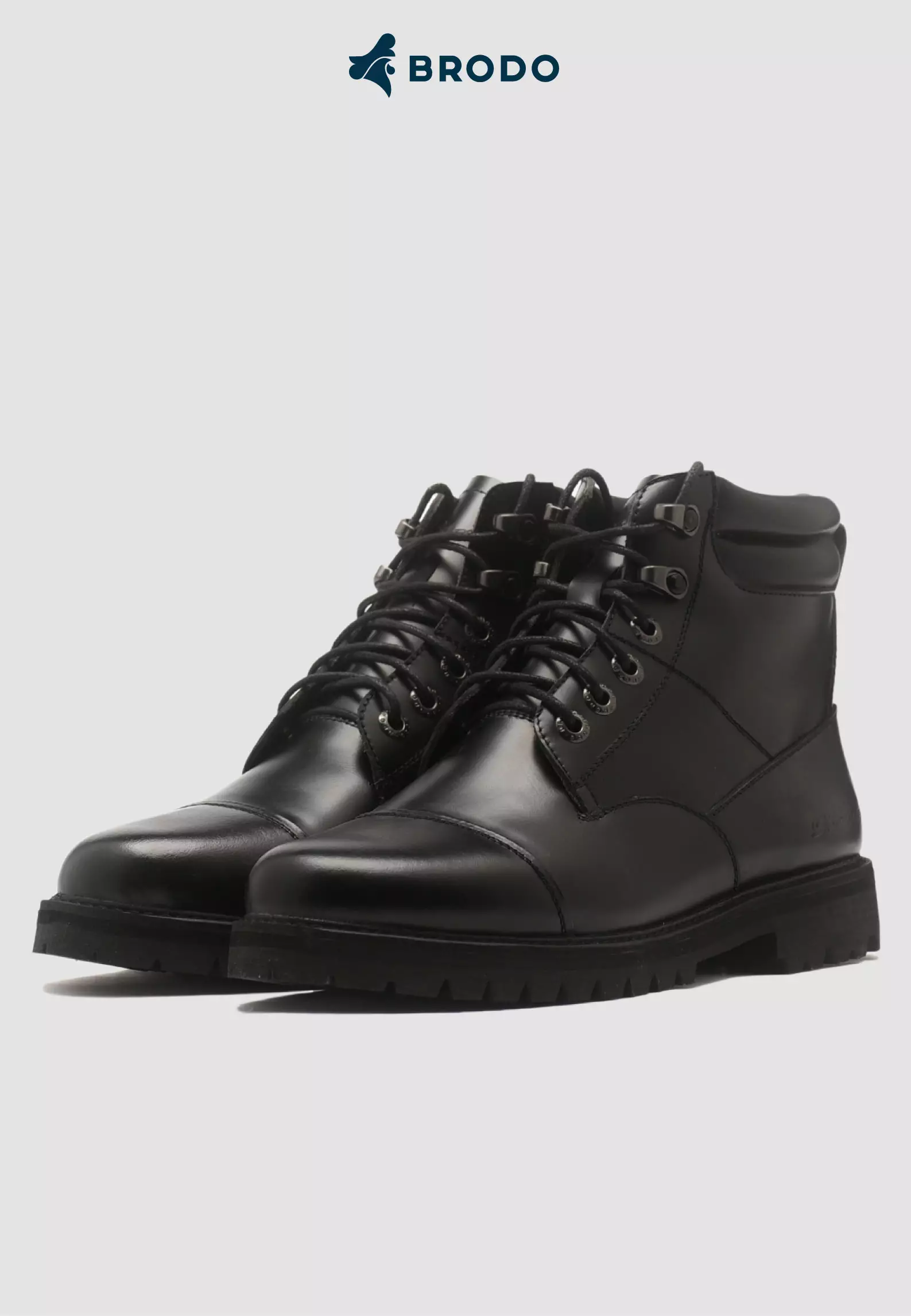 BRODO - Sepatu Cresta Boots Full Black