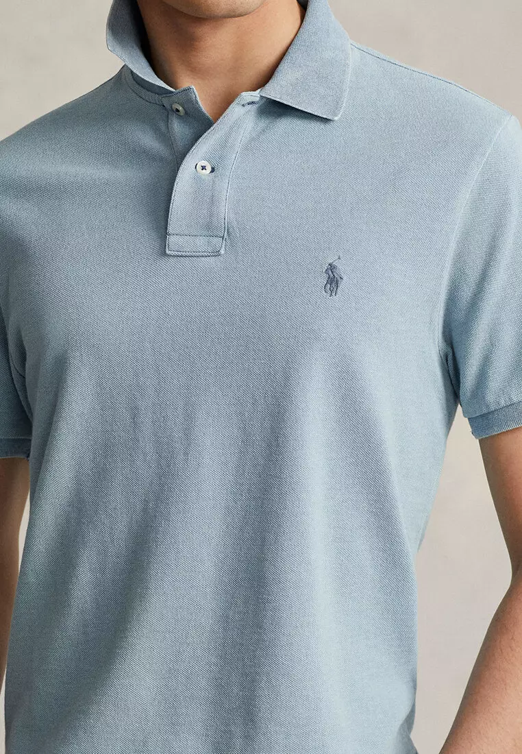 Custom Slim Fit Mesh Polo Shirt