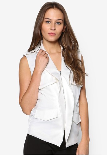 軍事esprit 會員風無袖外套, 服飾, 上衣