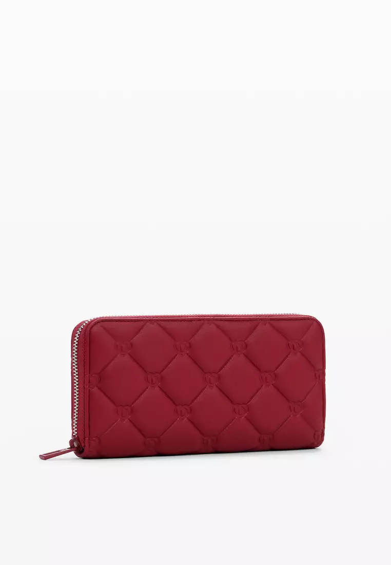 Quilted logo wallet