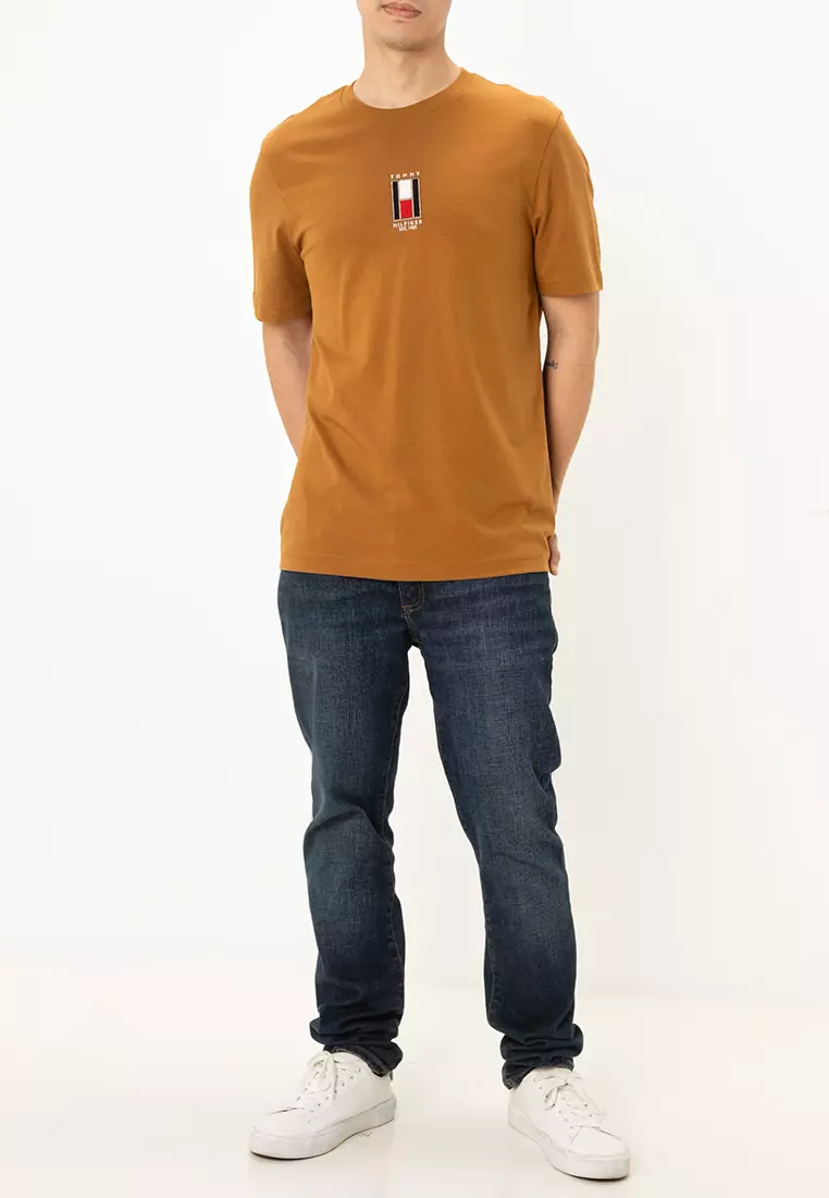 Vertical Flag Embroidery T-Shirt - Tommy Hilfiger