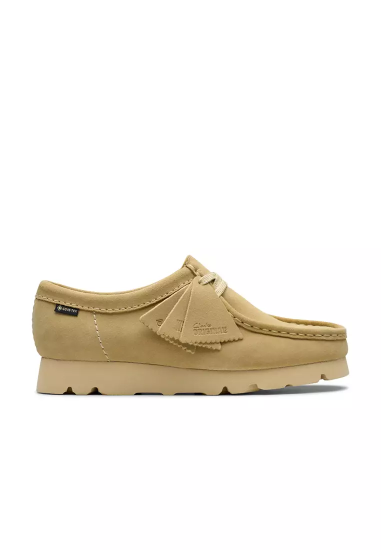 Buy Clarks Womens Wallabee.GTX Shoes - Maple Suede 2026 Online