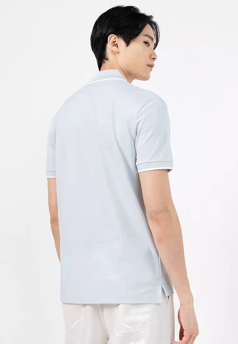 Contrast Tipping Cotton Piqué Polo Shirt - BOSS Business