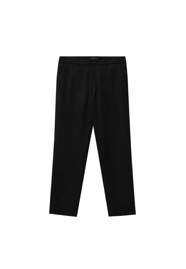 Buy Giordano Men's Polyester Mid Rise Regular Khaki Pants 01115002