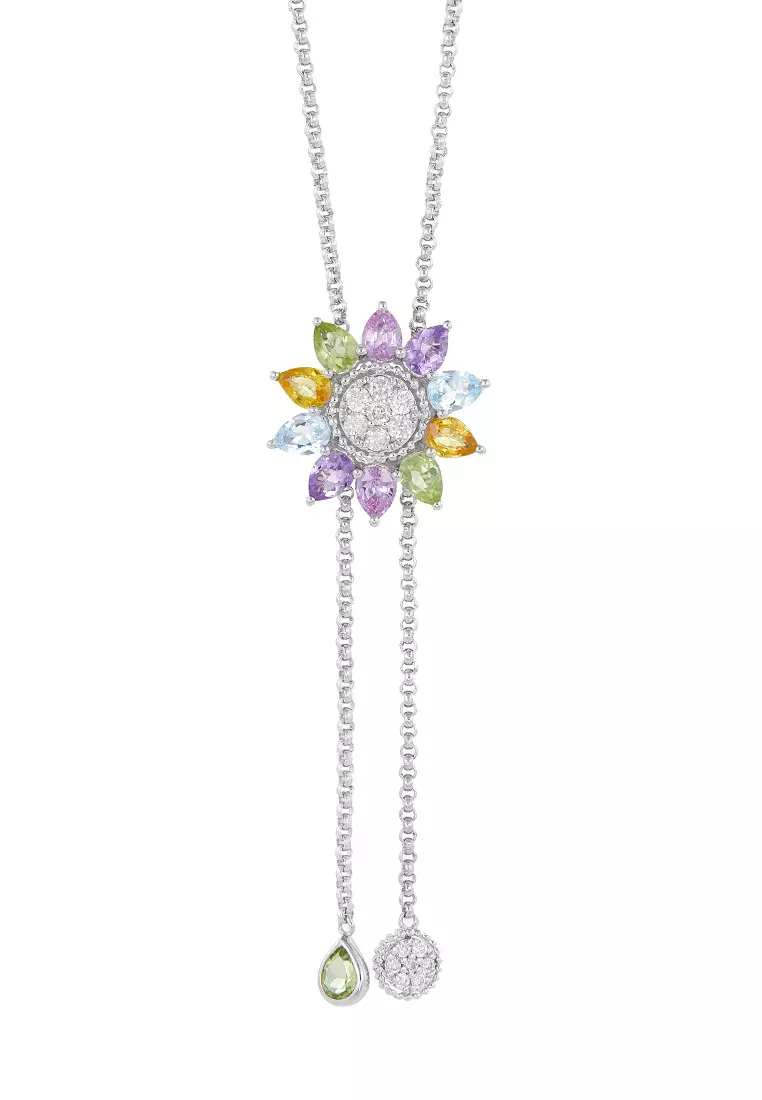 HABIB Ivanna Multi-Coloured Gemstone Diamond Necklace