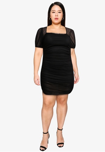 MISSGUIDED Plus Size Ruched Mini Dress | ZALORA Malaysia