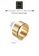 HAPPY FRIDAYS gold Rotatable Design Golden Bright Mantra Titanium Steel Ring JW QF-JZ183 8A5F7AC31FEDF4GS_6