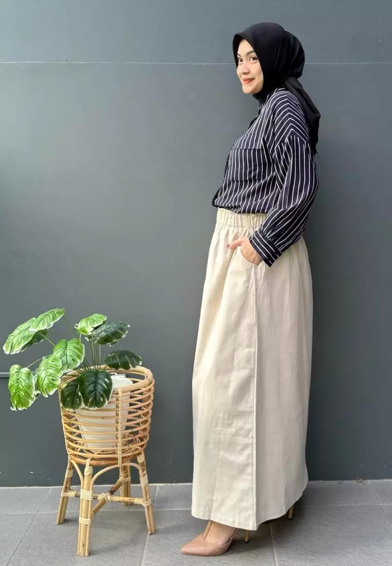 Aulia Skirt (Rok Panjang Twill Muslim Wanita)