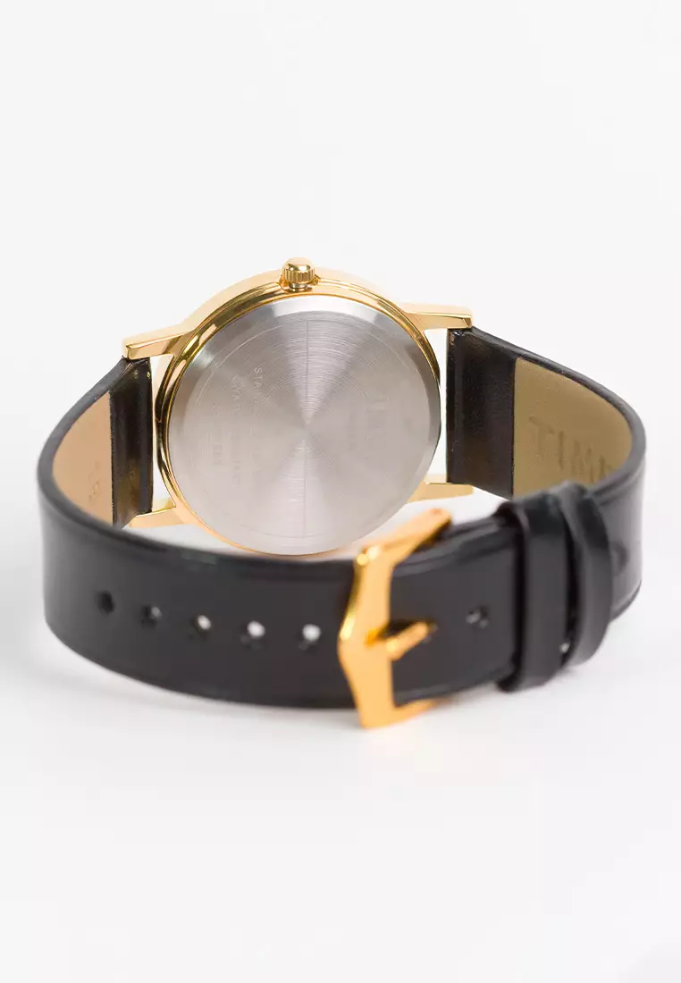 Timex AB Series Black Leather Mens Watch TW00A300E CLASSICS