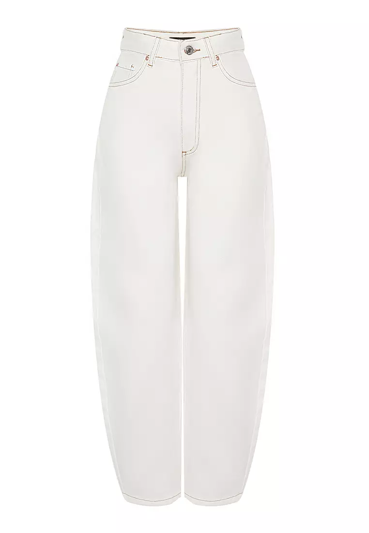 High Waist Barrel Jeans