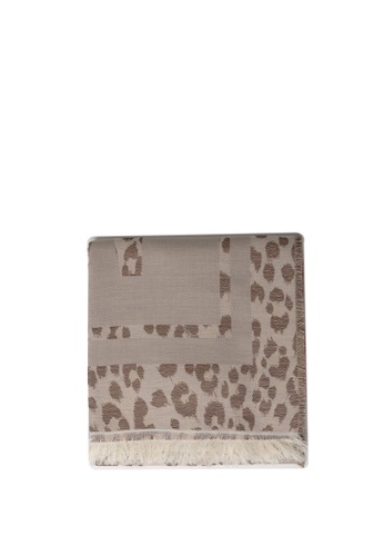 MOSCHINO brown Scarf F5190AC9D111F1GS_1