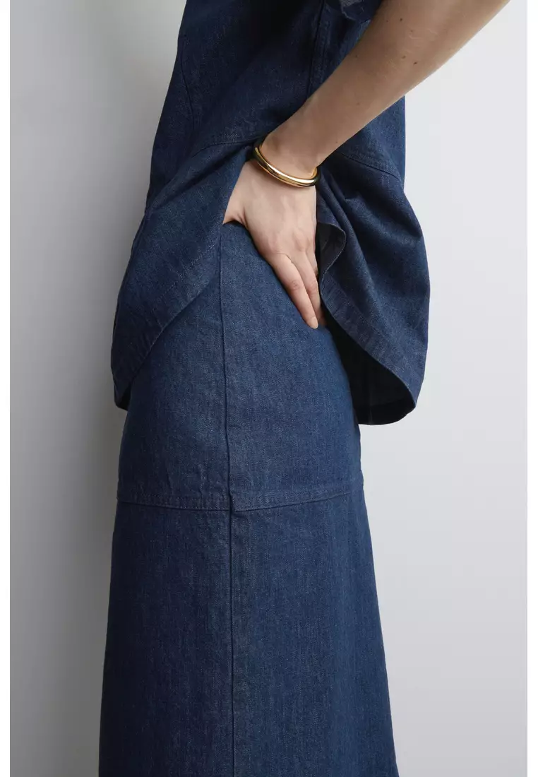 DENIM PENCIL SKIRT