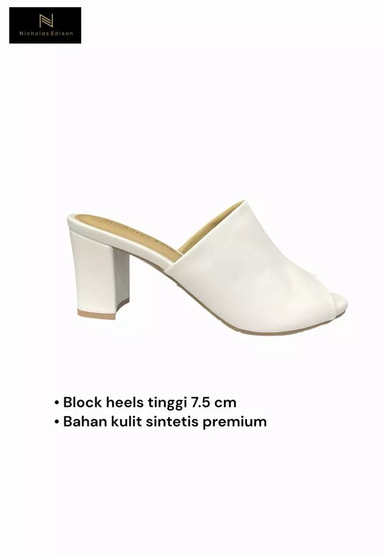 Nicholas Edison Heel Vita White