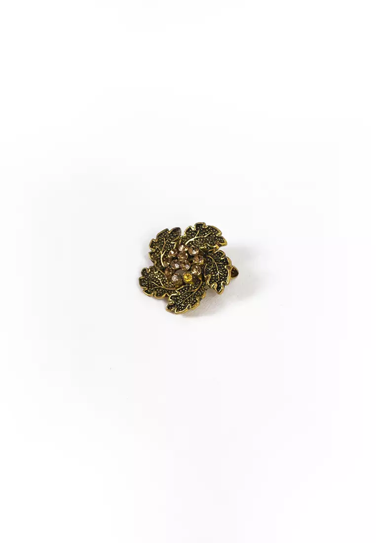 Houseofcuff lapel pin brooch bros untuk jas TUSUK GOLD A60