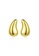 Rouse gold S925 Shiny Geometric Stud Earrings F6F1DAC8563517GS_1