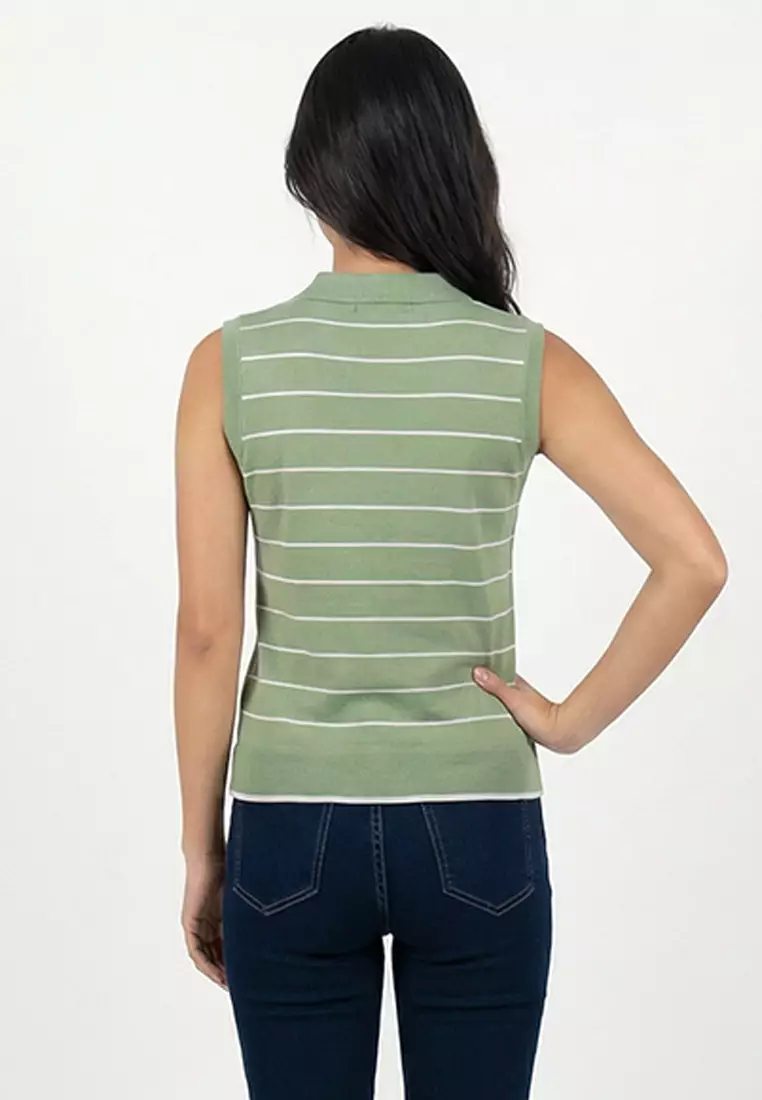 Ritza Sleeveless Stripe Top