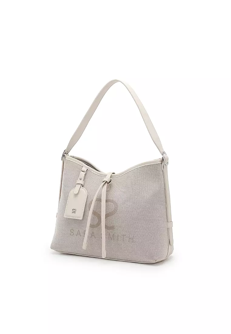 Women's Top Handle Bag / Sling Bag / Crossbody Bag - White