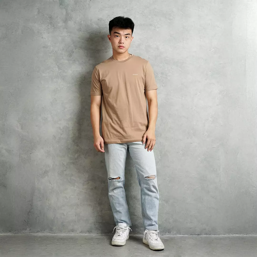 Kale Arion Milky Brown / T-Shirt Pria Lengan Pendek / Unisex