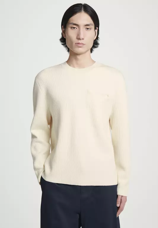 Ribbed Merino Wool Jumper