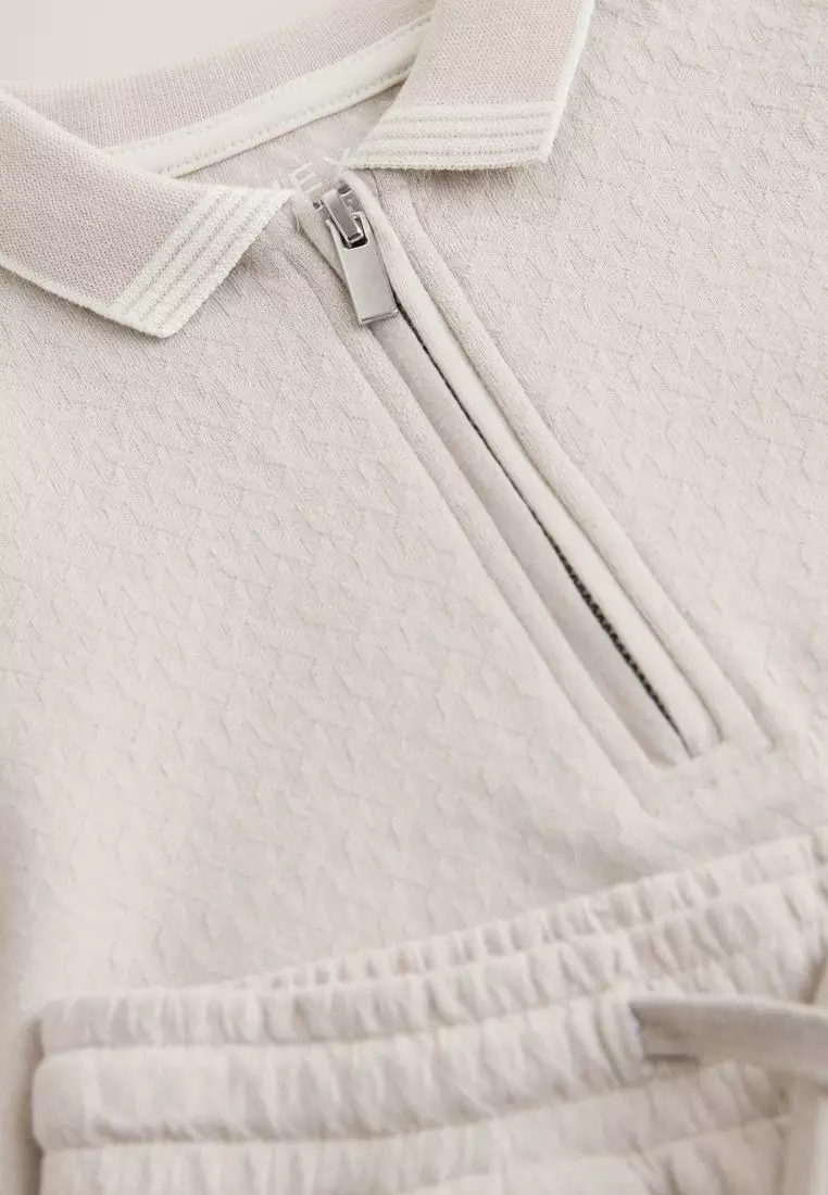 Short Sleeve Polo Shirt And Shorts Set