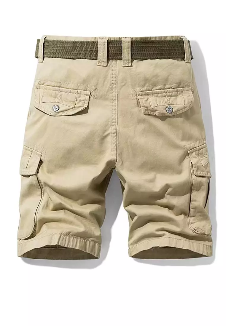Multi Pockets Cotton Casual Shorts GJL27053