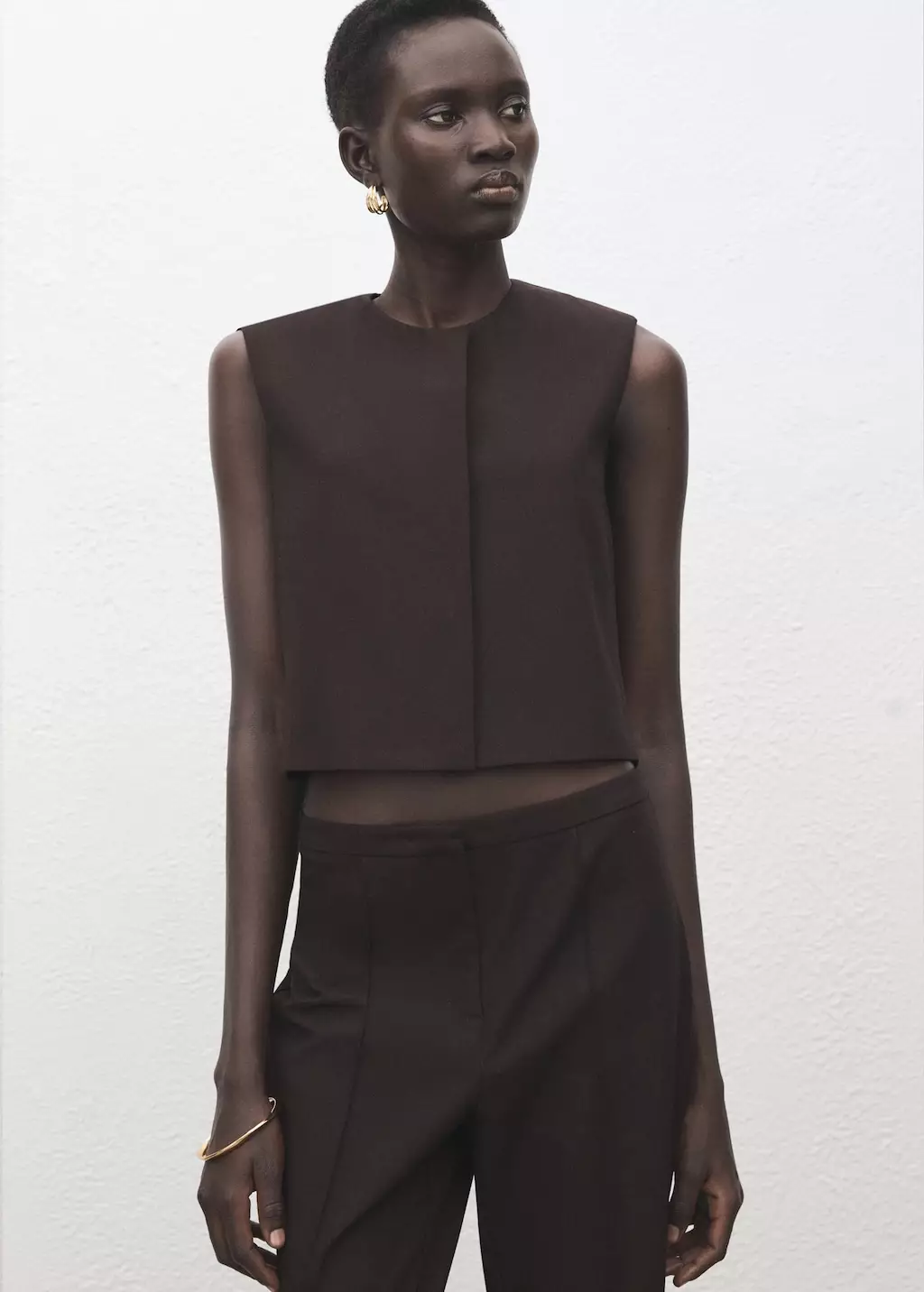 Celana flare berpinggang rendah