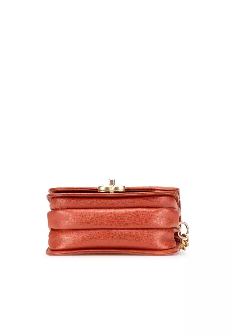 Pre-Loved Chanel Mini Cc Quilted Caviar Messenger Single Flap