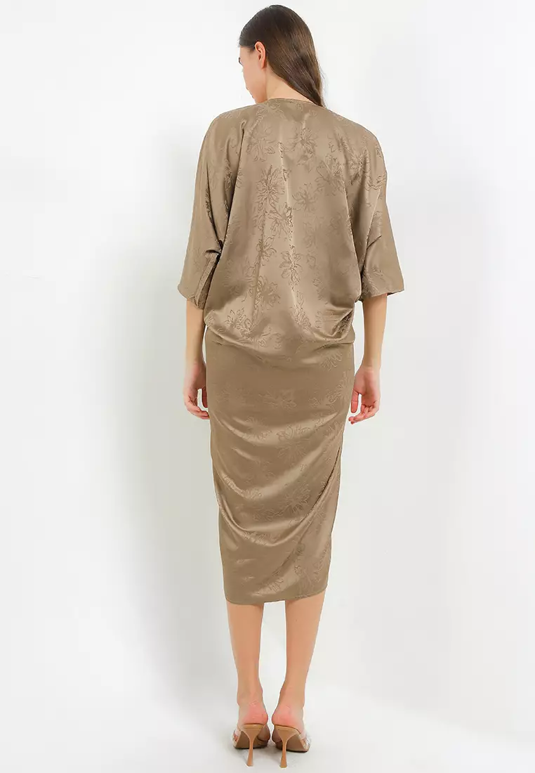 Jacquard Penguin Slv Kaftan W/ Diamond