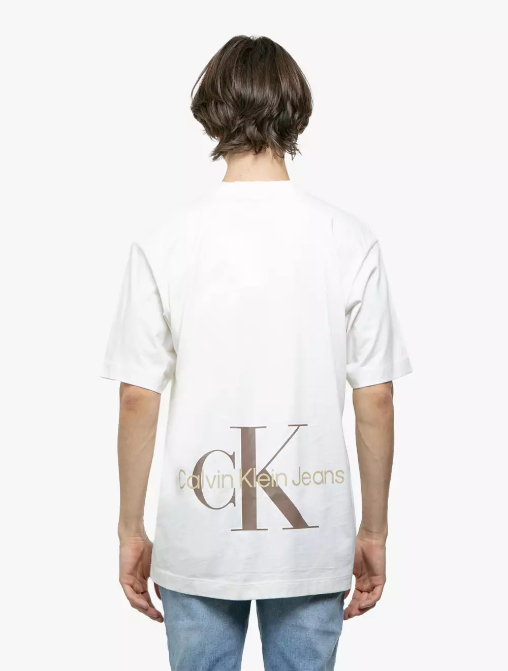 CALVIN KLEIN JEANS - ARCH MONO BACK T-SHIRT - White - white