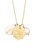 Elli Jewelry white Necklace Plate Pendant Textured Freshwater Pearl And Kauri Shell Gold Plated 633A0ACD571A5DGS_2