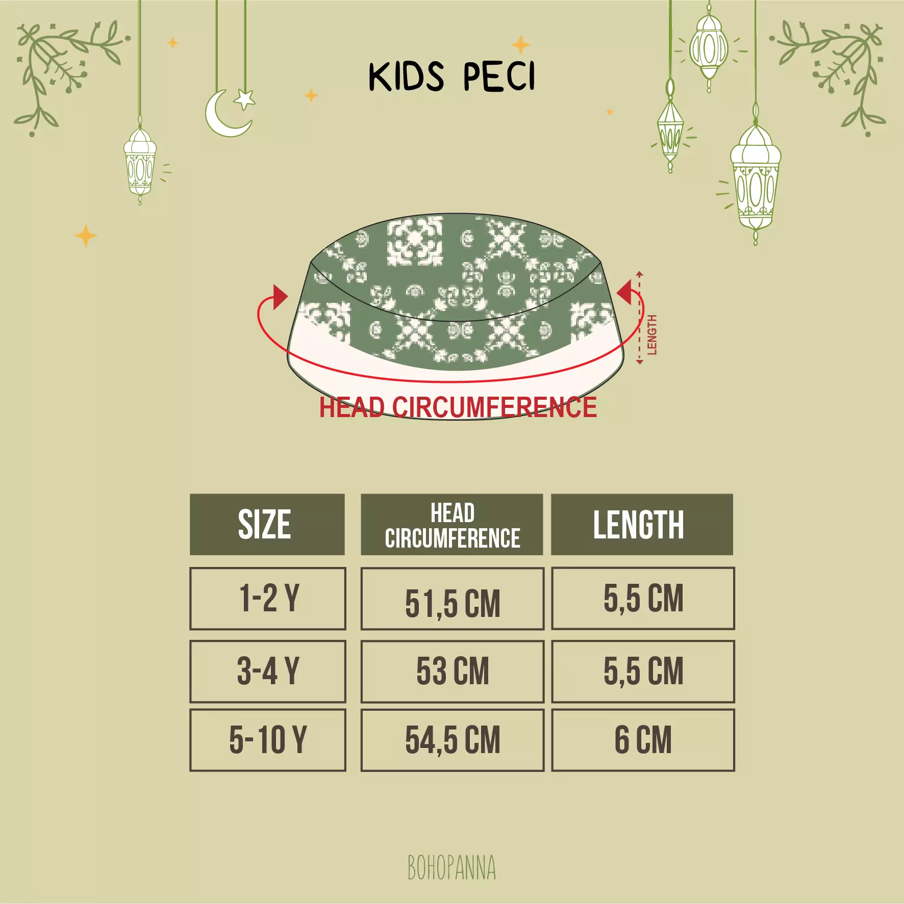 BOHOPANNA - RAYA COLLECTION - RAMA SET - Setelan Anak