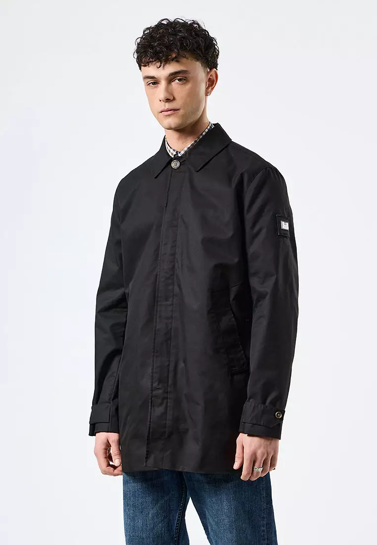 MENS BLACK WHITEHOUSE MAC WITH CHECK DETAILS