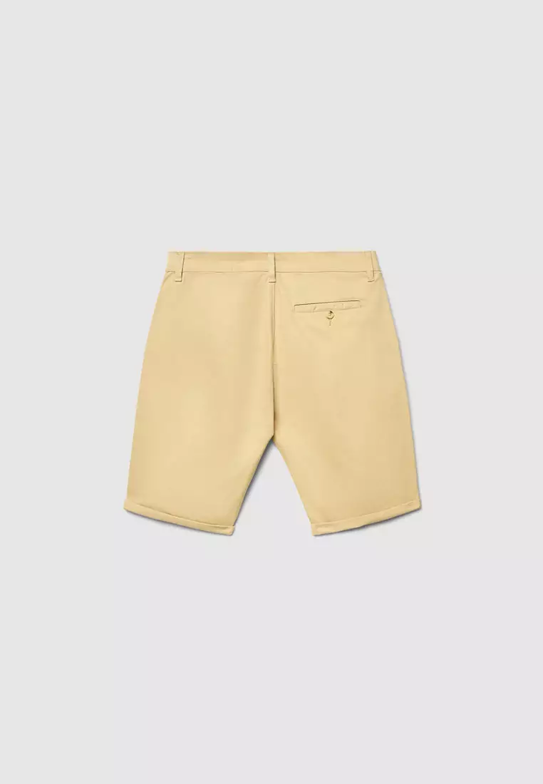 Men's Chino Shorts With Cuffs