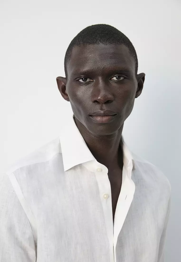 100% Linen Slim-Fit Shirt