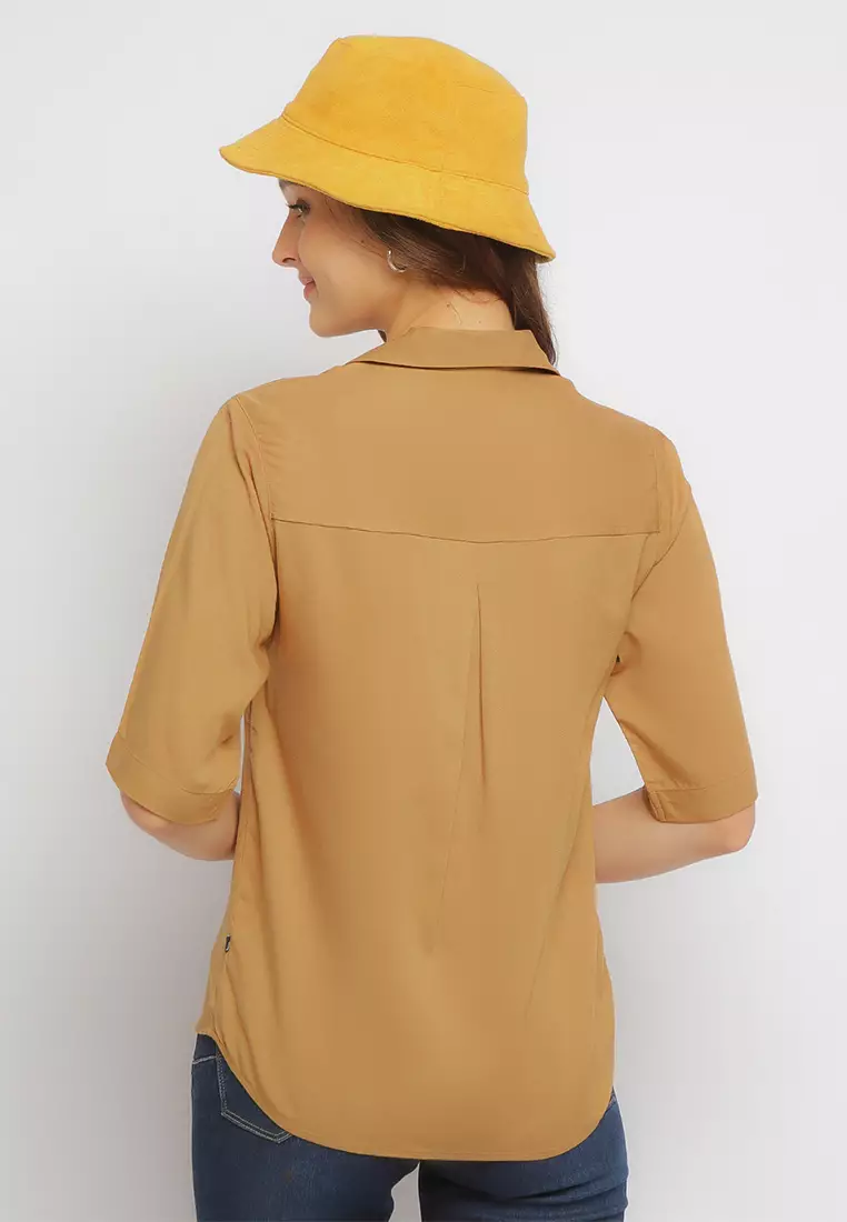 C2 Fritzi Yellow Basic Blouse