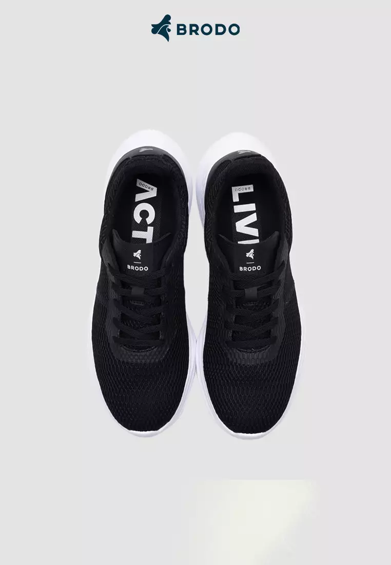 BRODO - Sepatu Pria Active Sprint Black WS