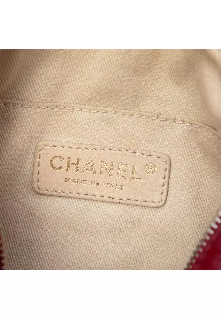 Pre-Loved Chanel Cc Jersey And Lambskin Scale Camera Bag