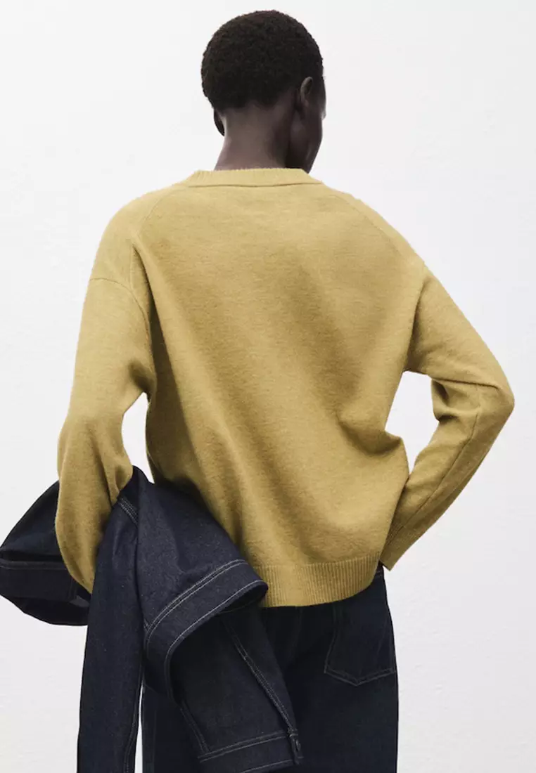 Oversized Sweater With Ribbed Trim