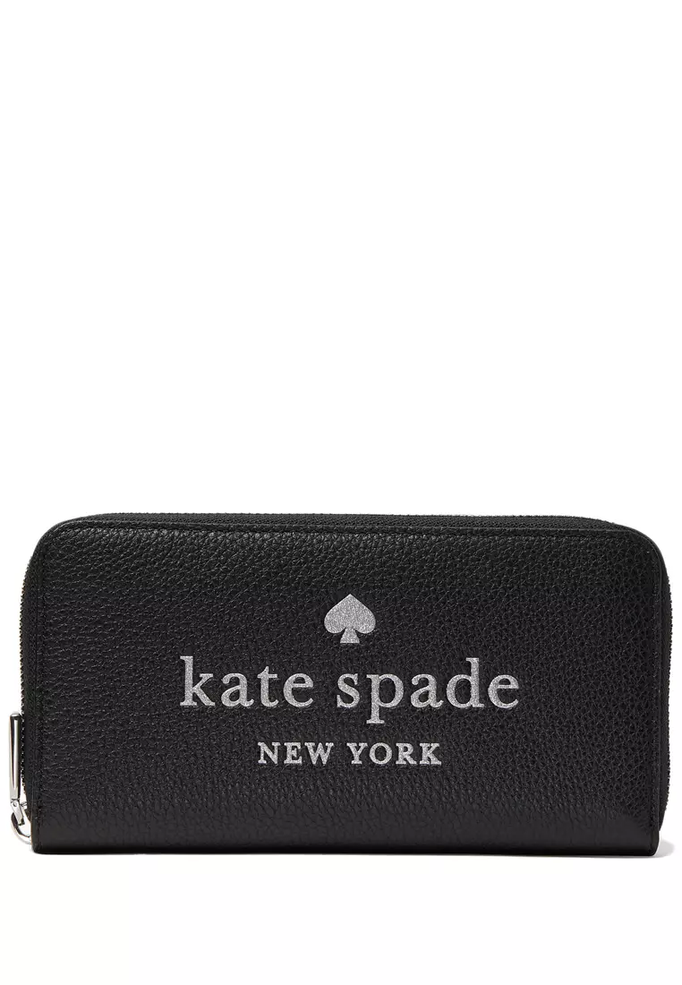 Kate Spade Kate Spade Glitter Embossed Leather Wallet
