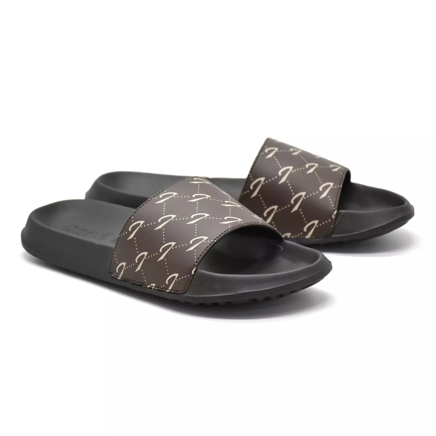 Carvil Sandal Slider Pria Getafe-SS Brown