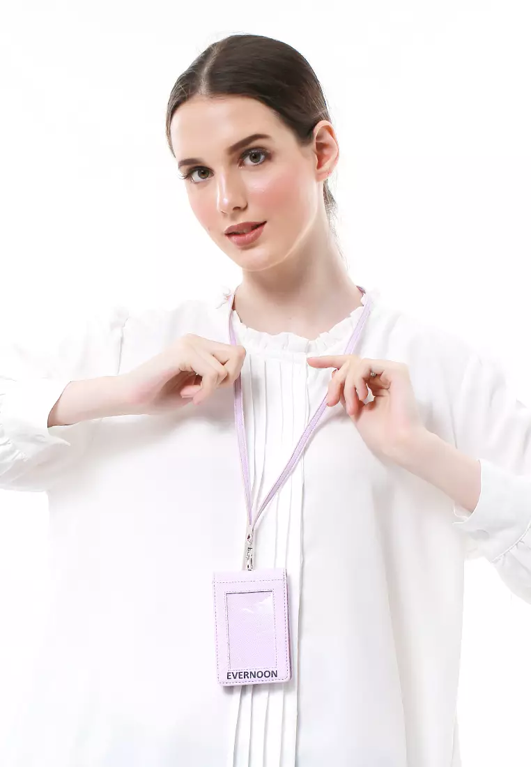 Azka Card Holder Two Side Bentuk Simple dan Minimalis - Ungu Lilac