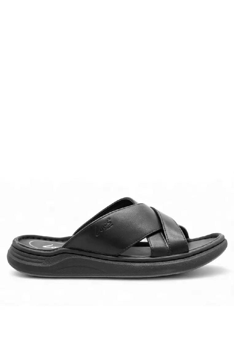 Louis Cuppers Men Slip On Faux Leather Classic Casual Sandals - 250141253
