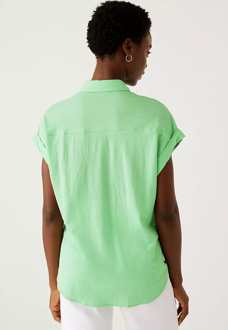 Jersey Collared Shirt