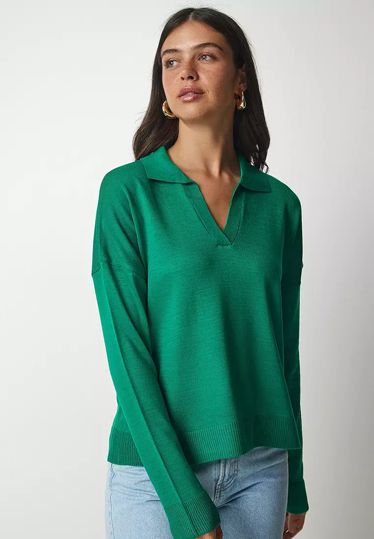 Basic Polo Collar Sweater