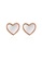 CELOVIS white and gold CELOVIS - Esme Heart Shape Stud Earrings in White 5E6AFACE939C23GS_1