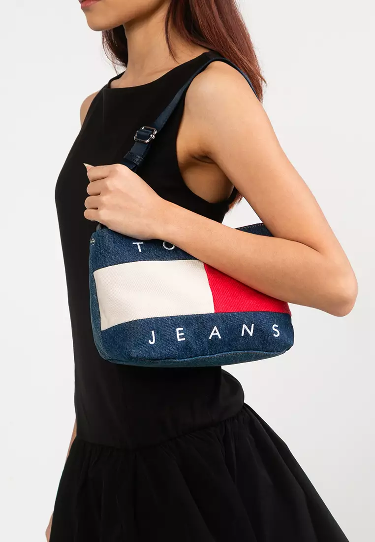 [ JEANS] Archive Denim Shoulder Bag ★人気★ Buy Tommy Hilfiger Archive Denim Shoulder Bag - Tommy Jeans