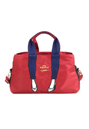 c0227 red 2 way function slingbag and handcarry not for sale in japan