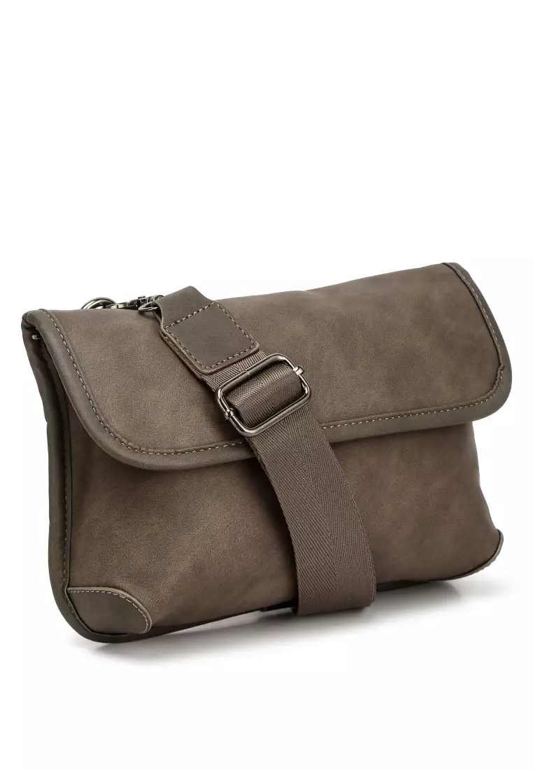 Buy London Rag Brown Faux Leather Messenger Bag Online ZALORA Malaysia