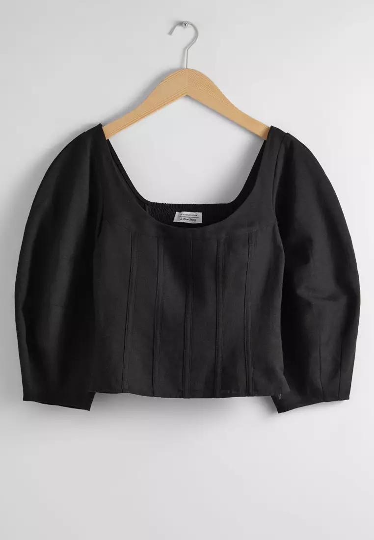 Cropped Corset Blouse