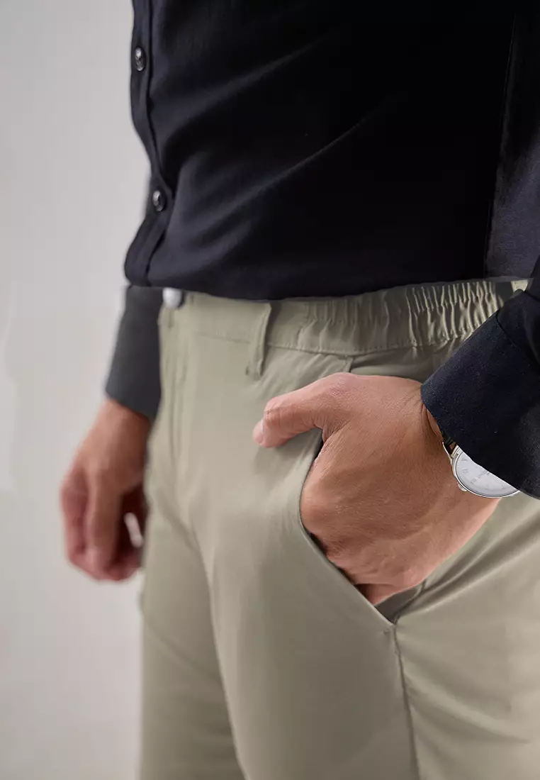 OXCON EZ Flexpants Celana Chinos Nylon Panjang Pria Desert Khaki